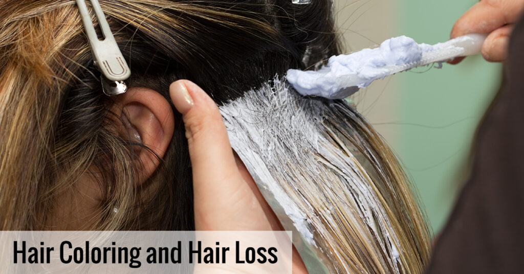 Dyeing your hair too often could lead to hair loss.