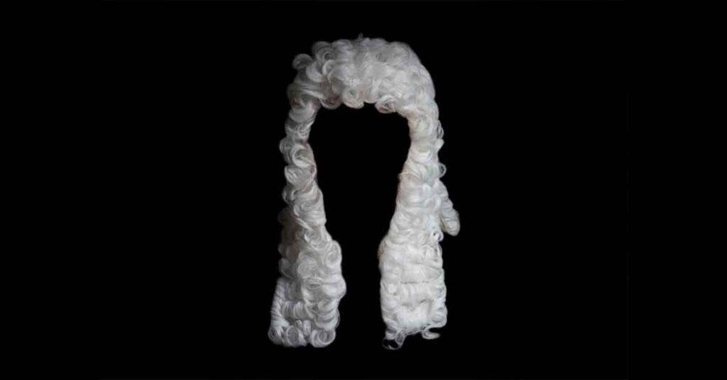 17th century powered wig