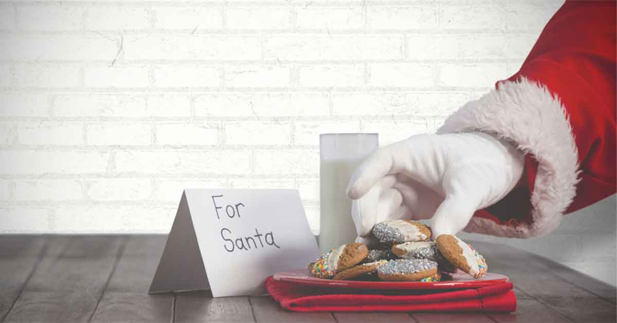 Santa Claus' Christmas diet