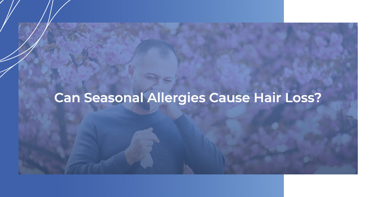Can seasonal allergies cause hair loss?